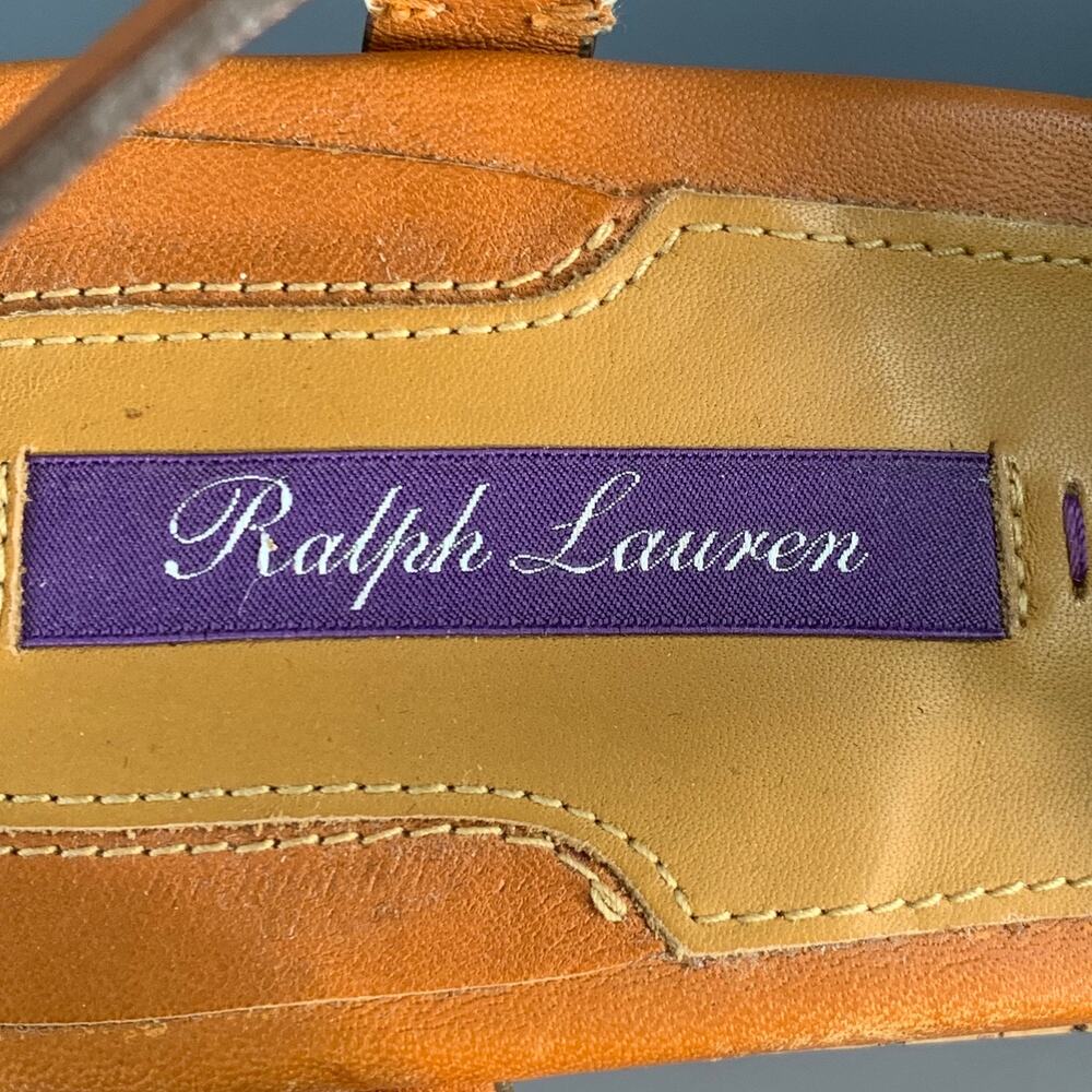 Ralph Lauren Size 10 Tan Beige Leather Slingback … - image 7